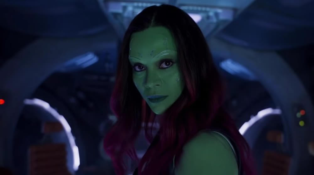 Zoe Saldana confirma que Gamora estará em Vingadores: Guerra Infinita!