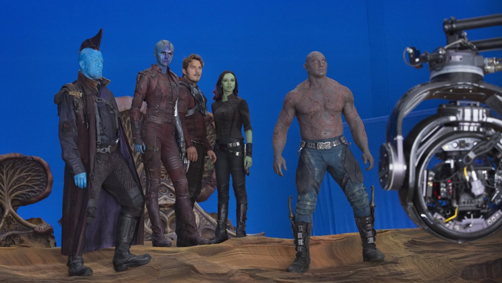 James Gunn divulga novas imagens dos bastidores de Guardioes da Galaxia Vol. 2
