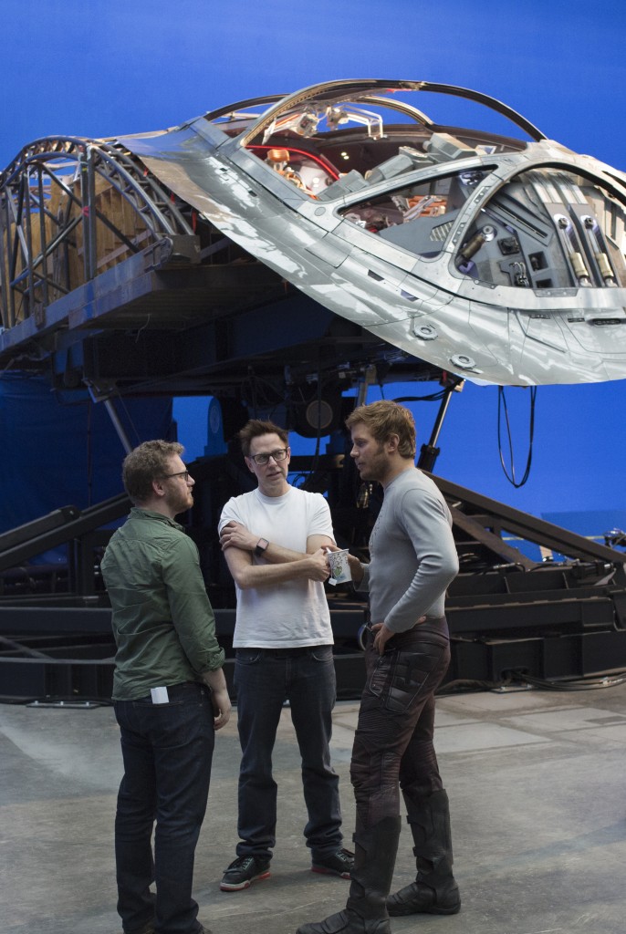 James Gunn divulga novas imagens dos bastidores de Guardiões da Galáxia Vol. 2