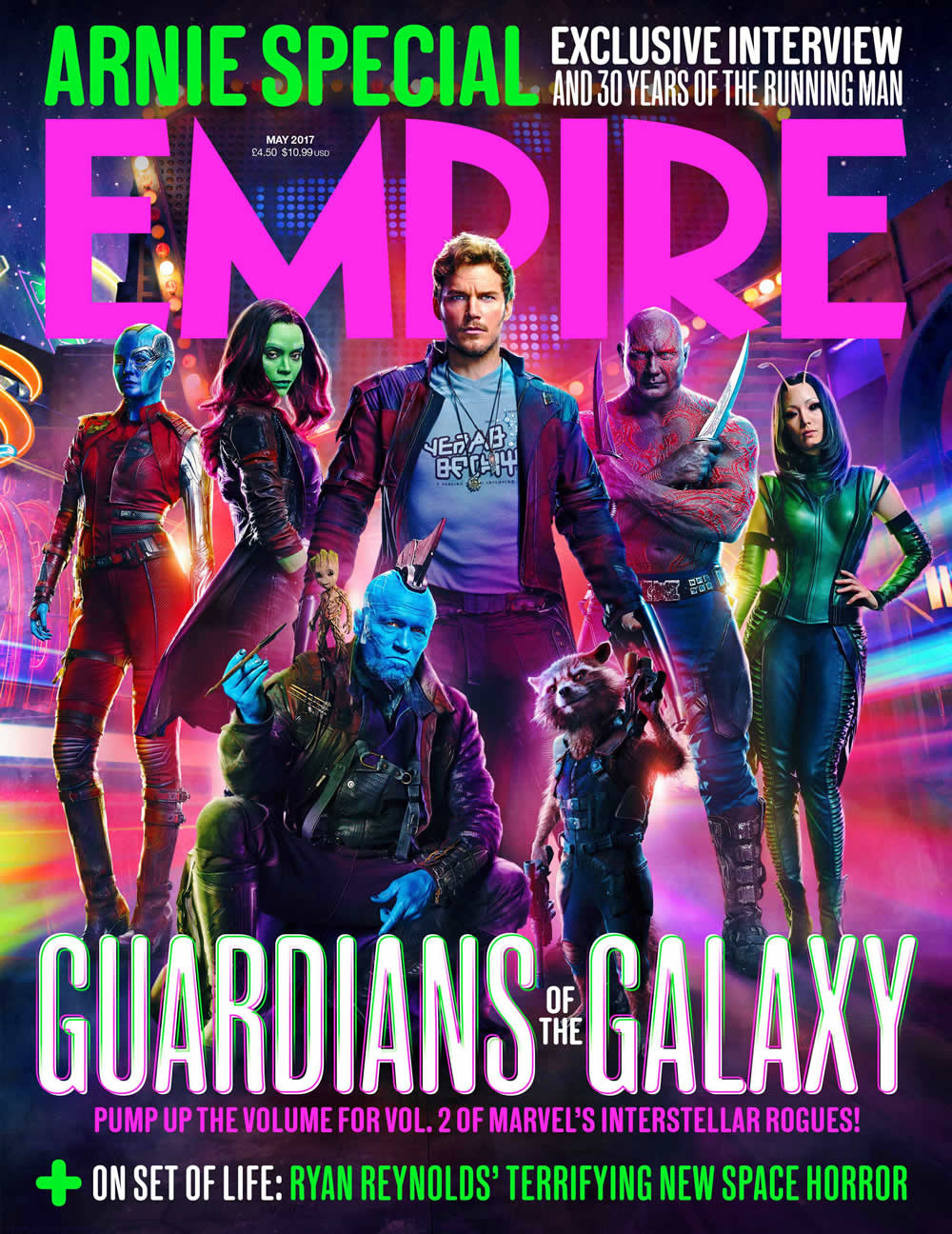 Guardiões da Galáxia Vol. 2 é destaque em nova imagem da revista Empire!