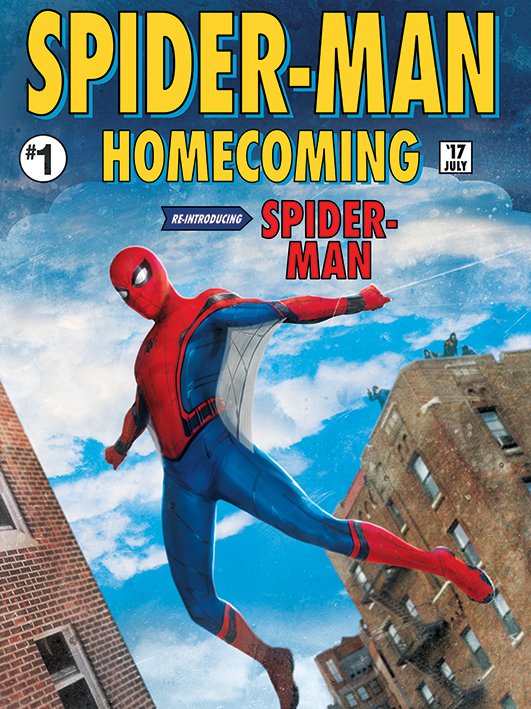 Homem-Aranha reproduz capa de HQ em nova imagem promocional do filme!