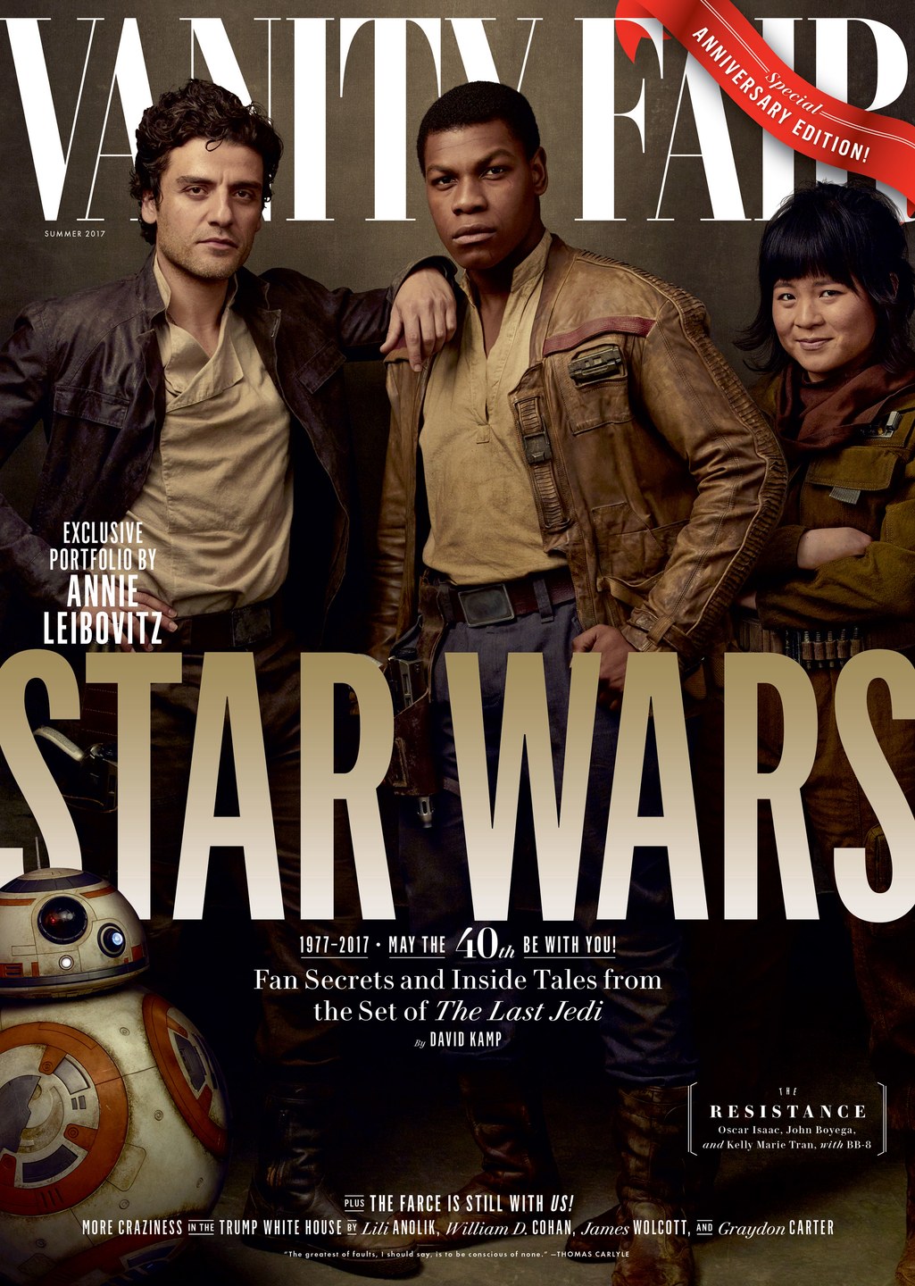 Star Wars: Os Últimos Jedi ganha capa de revista na Vanity Fair!