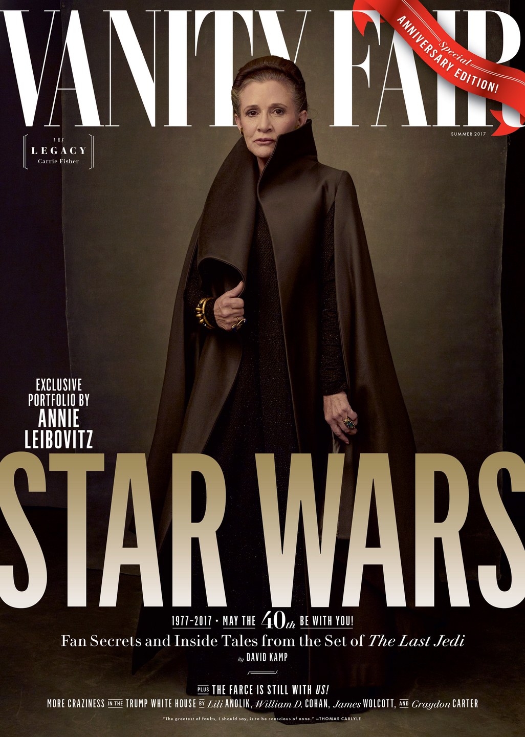 Star Wars: Os Últimos Jedi ganha capa de revista na Vanity Fair!