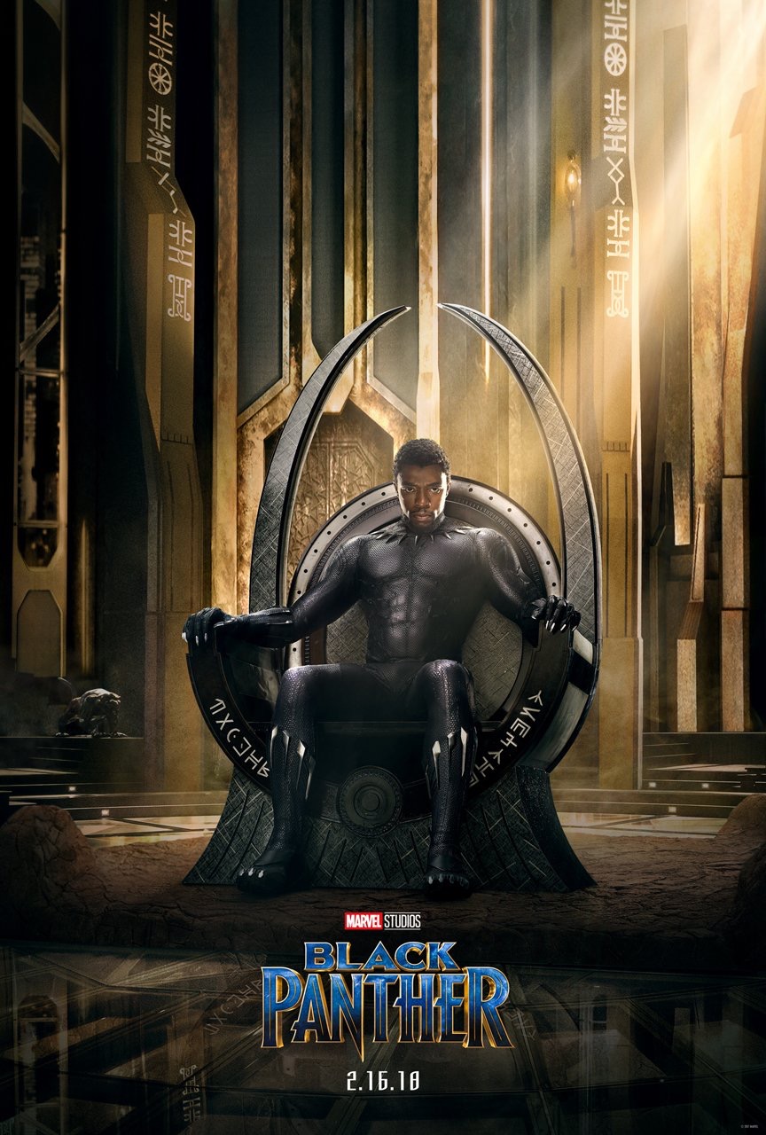 Confira o primeiro pôster oficial do filme do Pantera Negra!