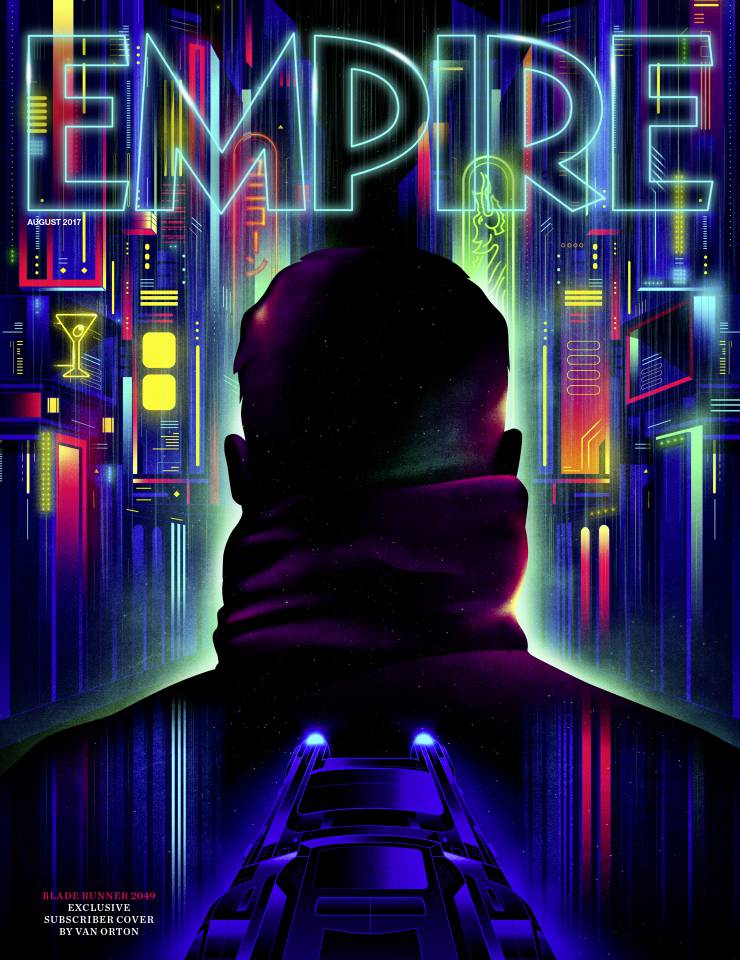 Blade Runner 2049 ganha capa de revista na Empire com o tema em neon!