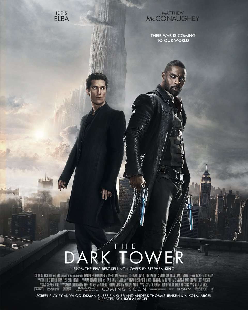 Pistoleiro e Homem de Preto aparecem juntos em um novo pôster de A Torre Negra!