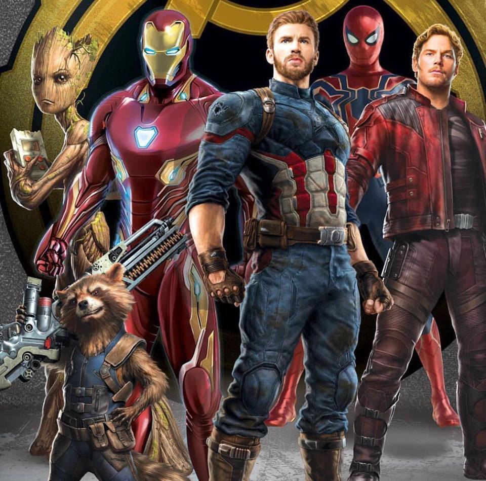 Nova arte de Guerra Infinita mostra os Vingadores e Guardiões da Galáxia juntos!