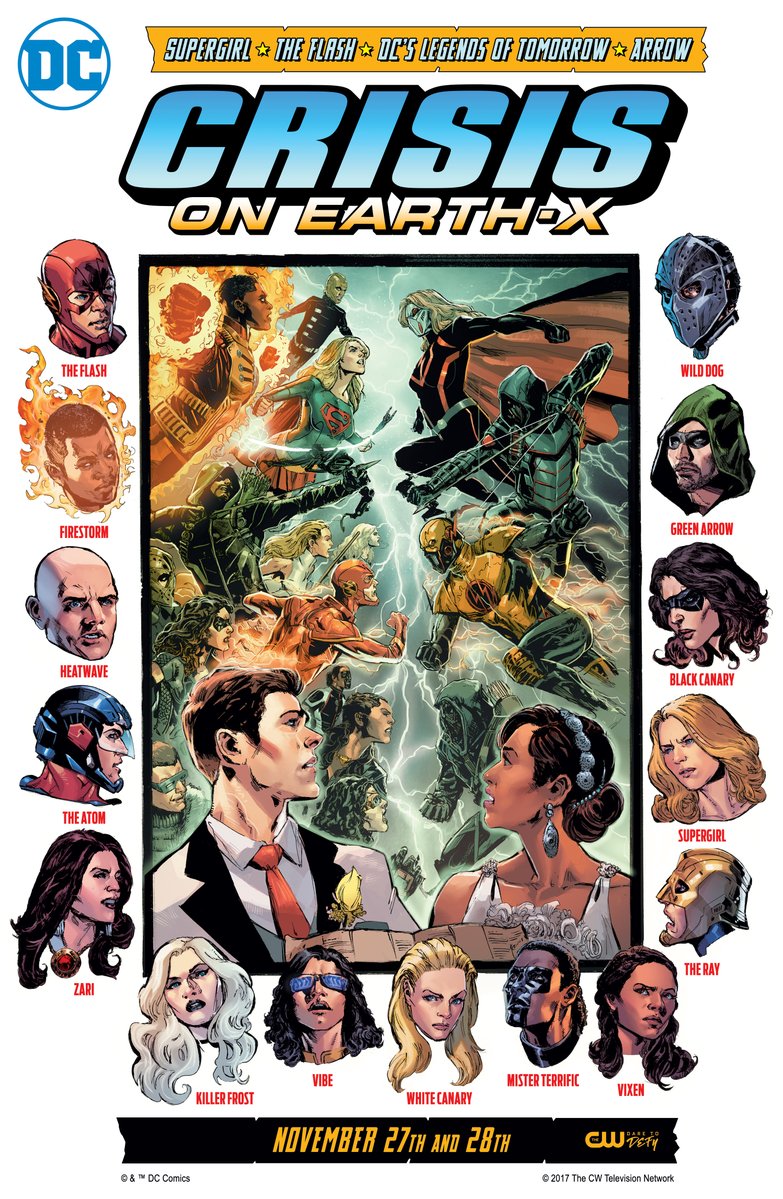 Divulgado o pôster do mega crossover de Flash, Arrow, Supergirl e Legends of Tomorrow!