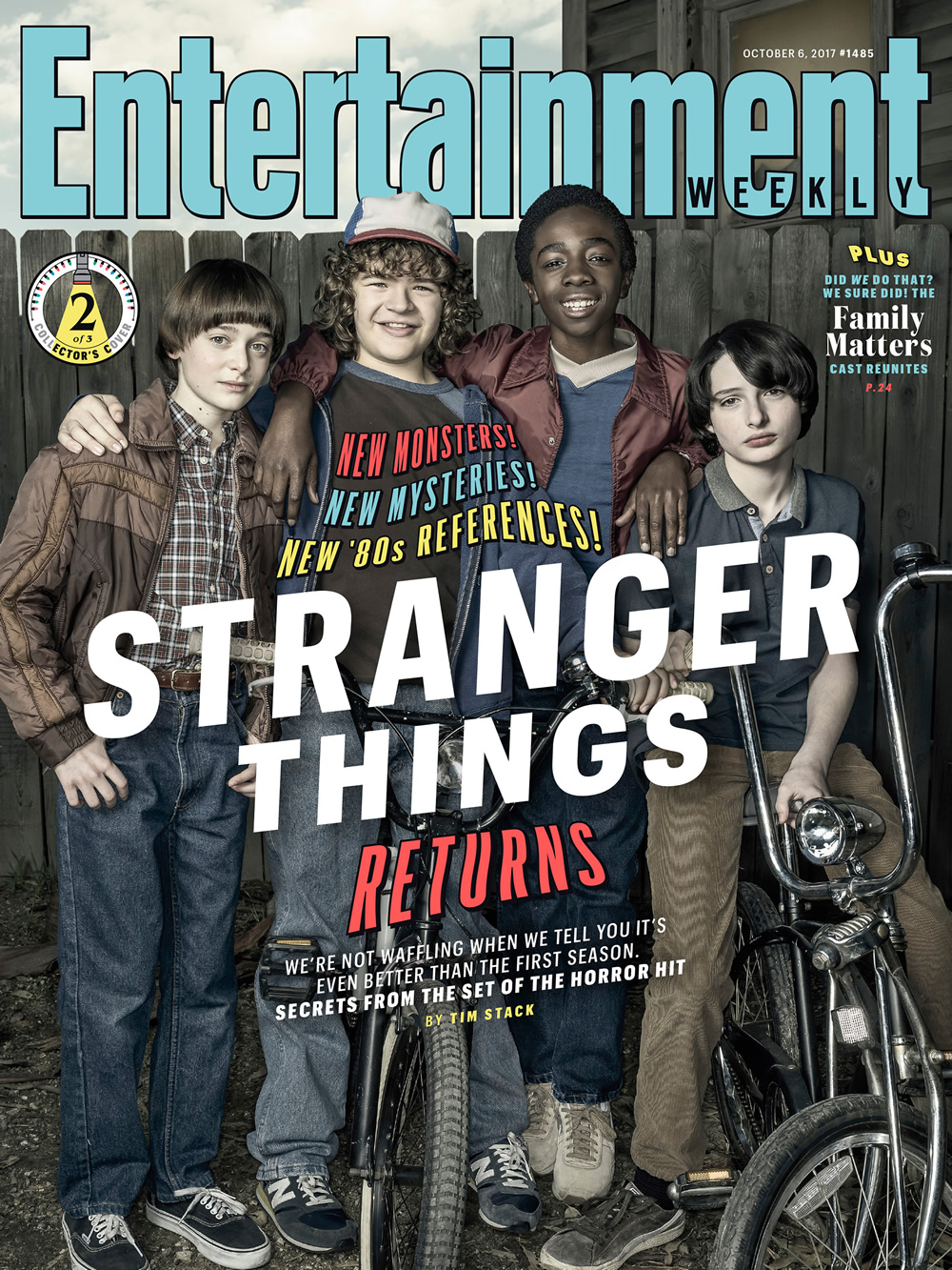 Elenco de Stranger Things estampa capa da revista na Entertainment Weekly!