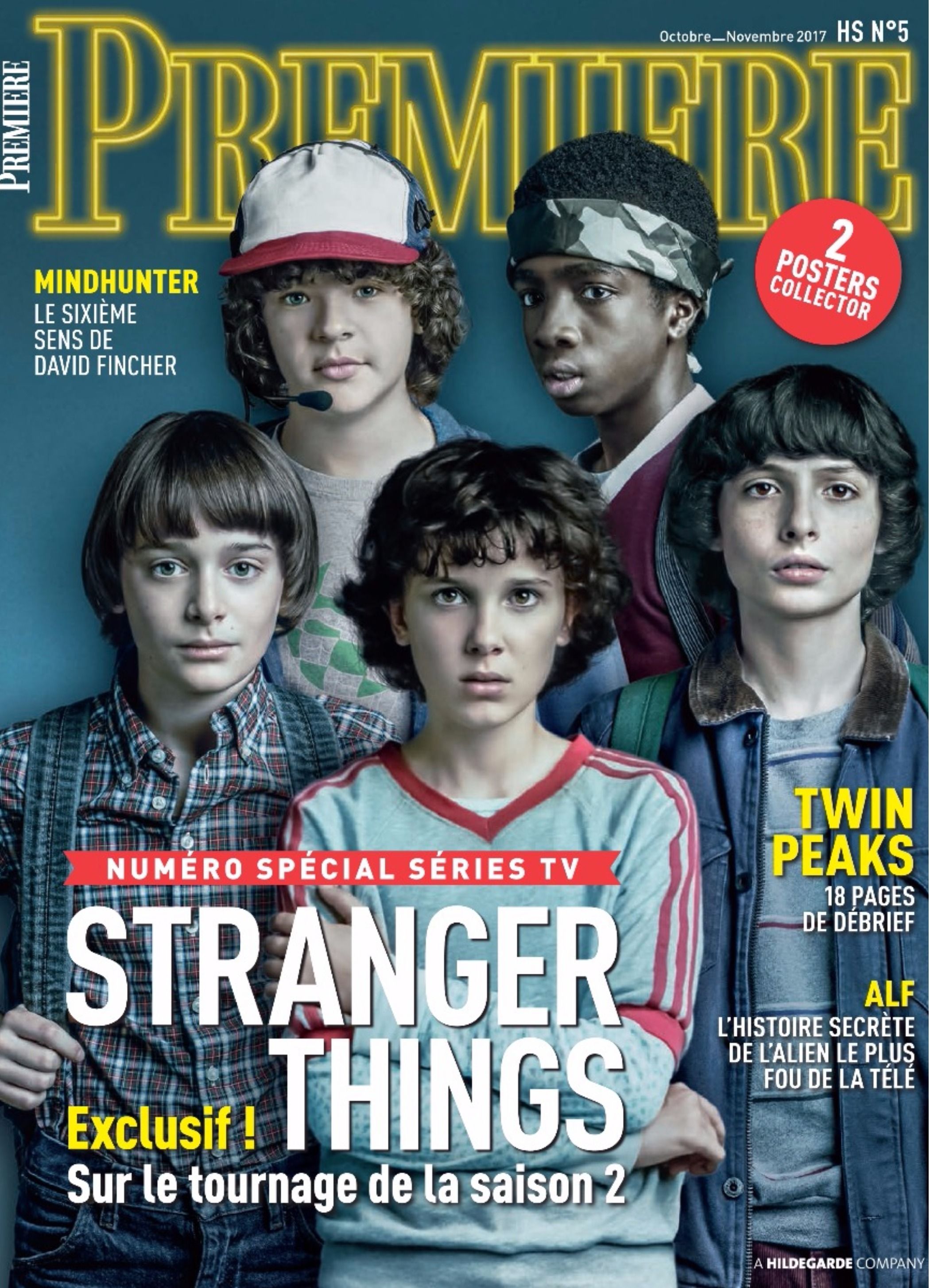 Elenco de Stranger Things estampa capa da revista francesa Premiere!