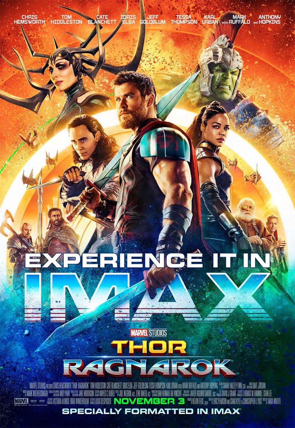 Thor: Ragnarok ganha um incrível pôster colorido em IMAX!