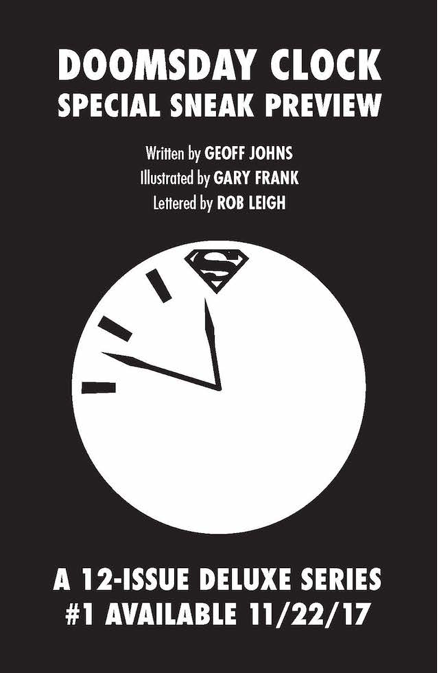 DC divulga as primeiras páginas de Doomsday Clock, a continuação de Watchmen!
