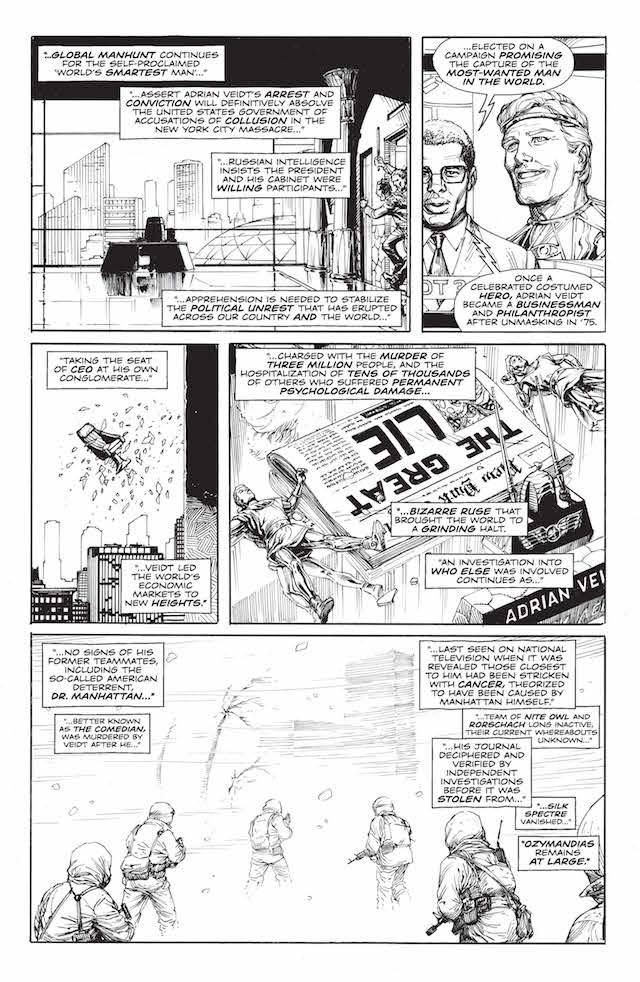 DC divulga as primeiras páginas de Doomsday Clock, a continuação de Watchmen!