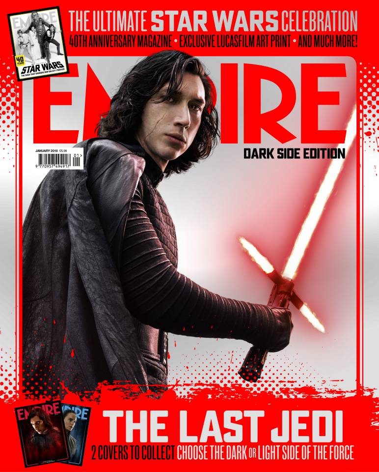 Rey e Kylo Ren estampam em novas capas da Empire em Star Wars: Os Últimos Jedi!