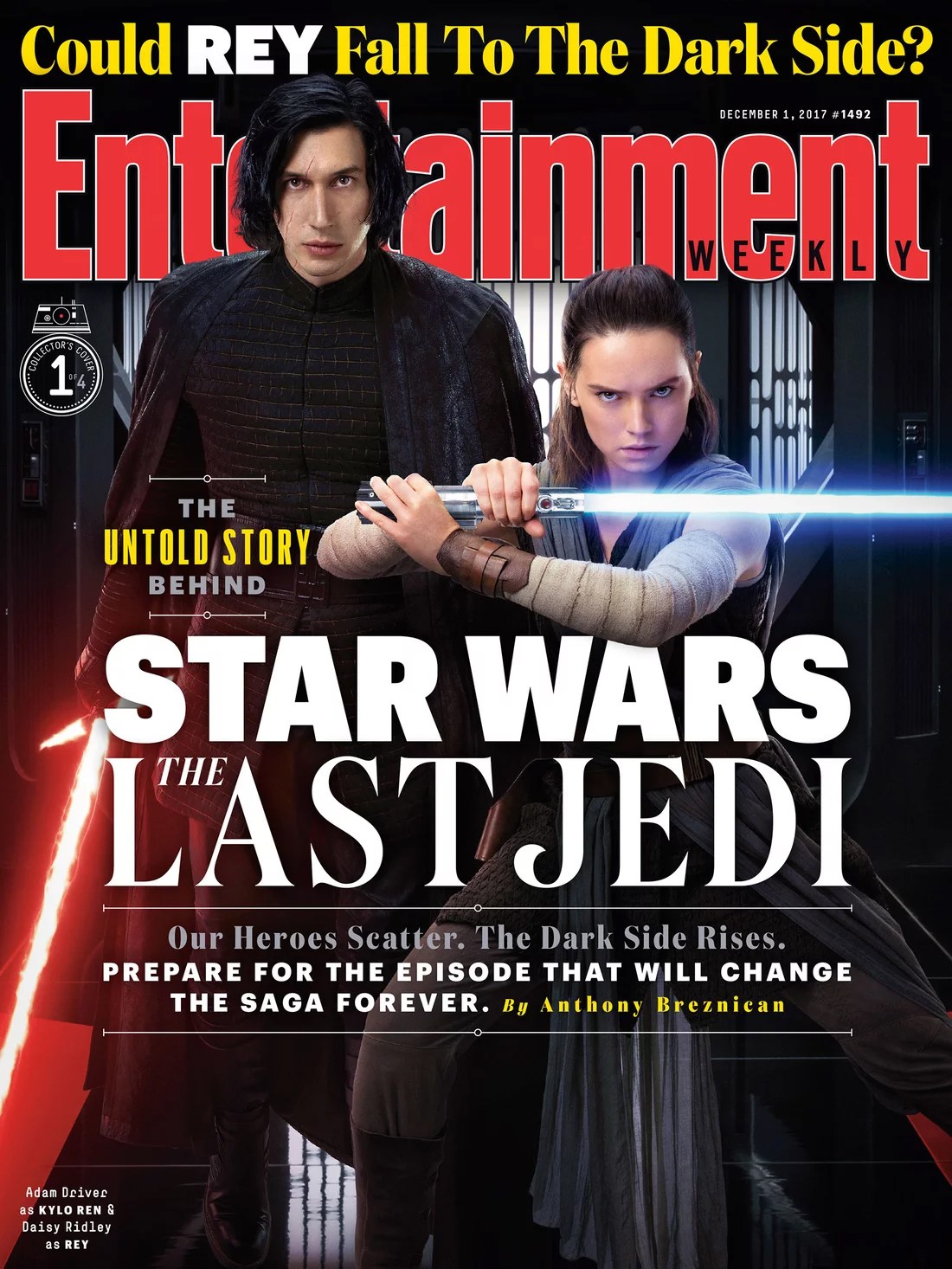 Star Wars: Os Últimos Jedi ganha novas capas de revista pela pela EW!