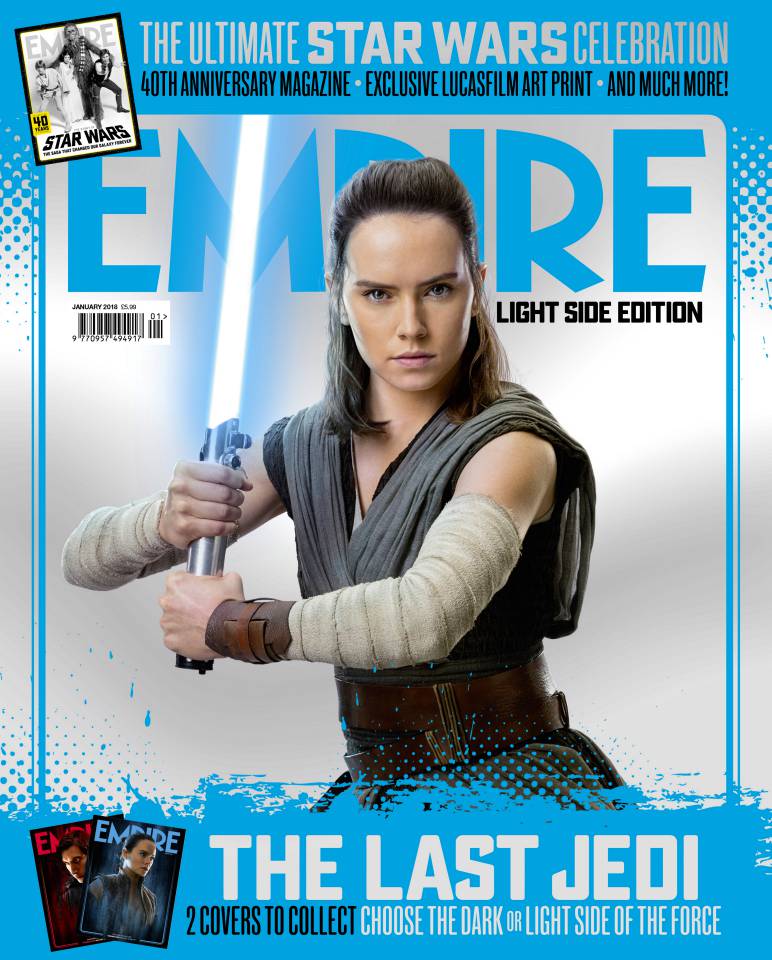 Rey e Kylo Ren estampam em novas capas da Empire em Star Wars: Os Últimos Jedi!