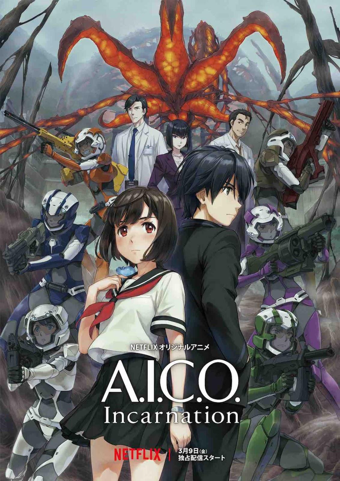 A.I.C.O Incarnation, novo anime original da Netflix ganha trailer e data de estreia!