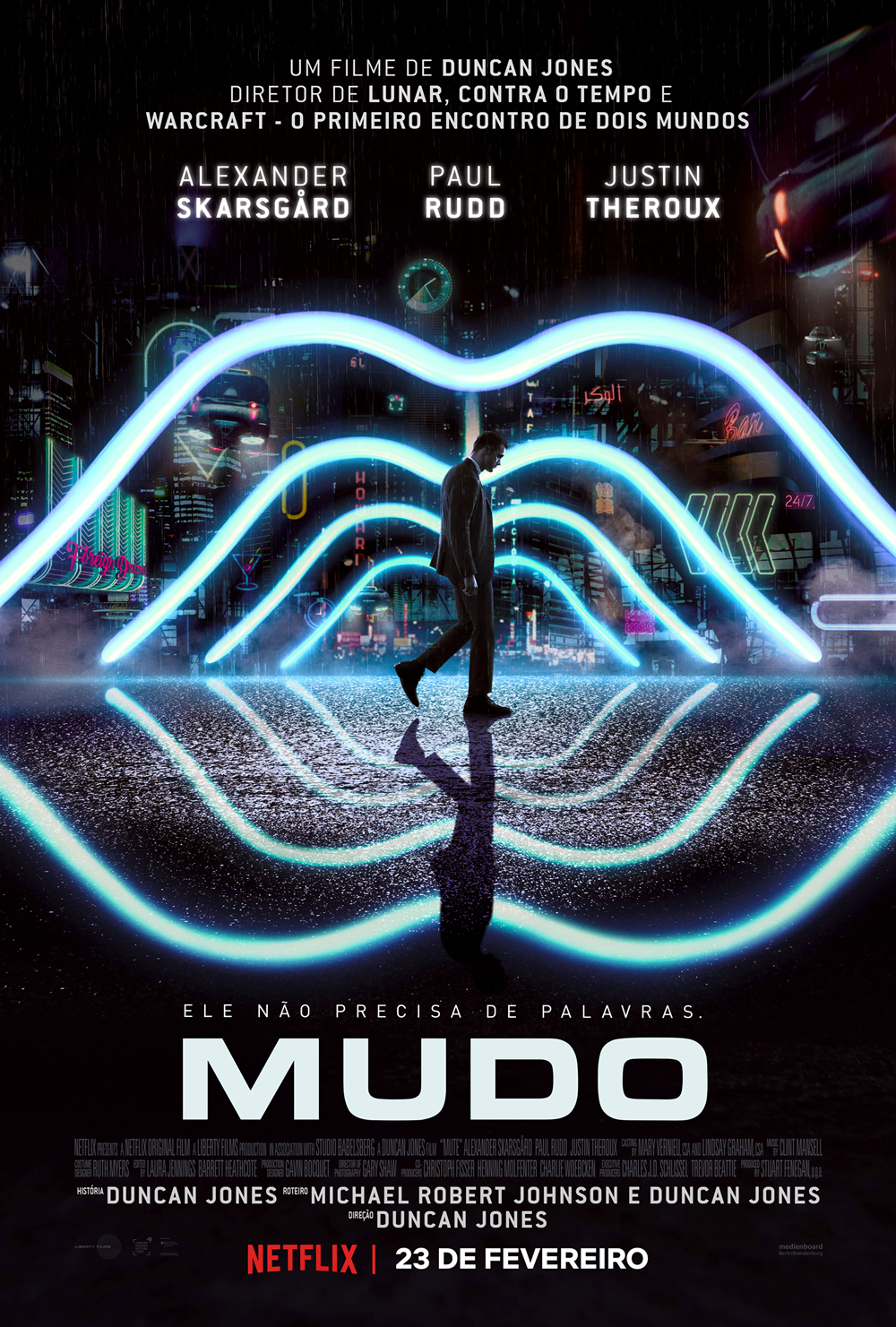 Netflix divulga o trailer oficial e pôster de Mudo, filme do Duncan Jones!