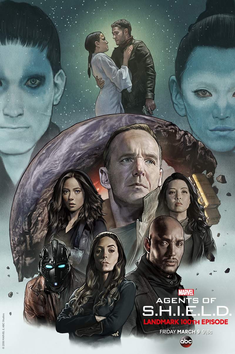 Agents of SHIELD ganha pôsteres comemorativos para o episódio 100 da série!