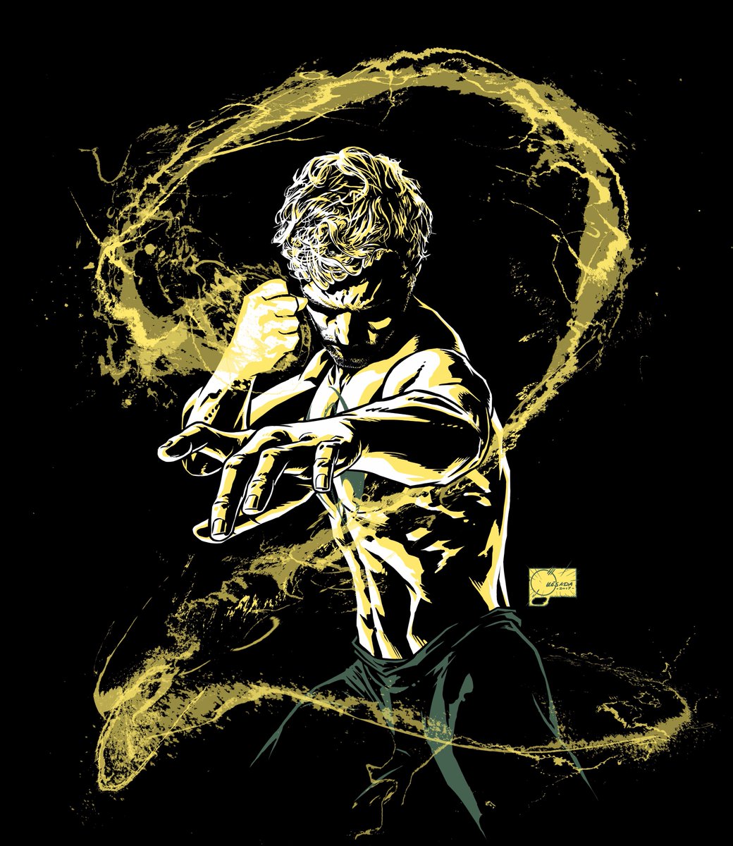 Danny Rand aparecendo usando seu Chi em uma nova arte promocional da segunda temporada de Punho de Ferro!