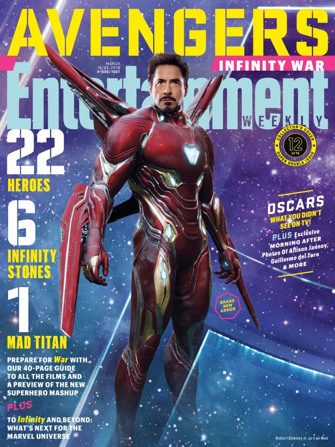 Vingadores: Guerra Infinita ganha 15 capas de revistas e imagens oficiais pela EW!