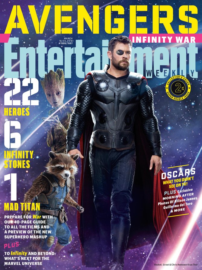 Vingadores: Guerra Infinita ganha 15 capas de revistas e imagens oficiais pela EW!