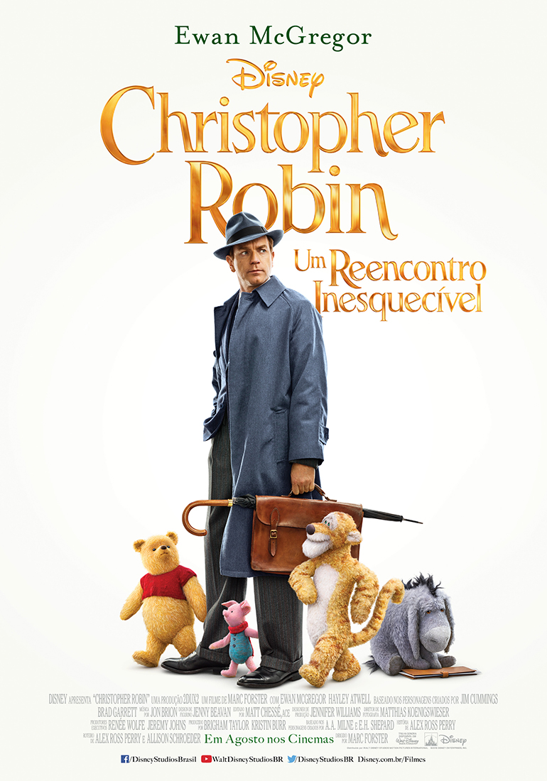 Divulgado um novo trailer de Christopher Robin, filme live-action do Ursinho Pooh!