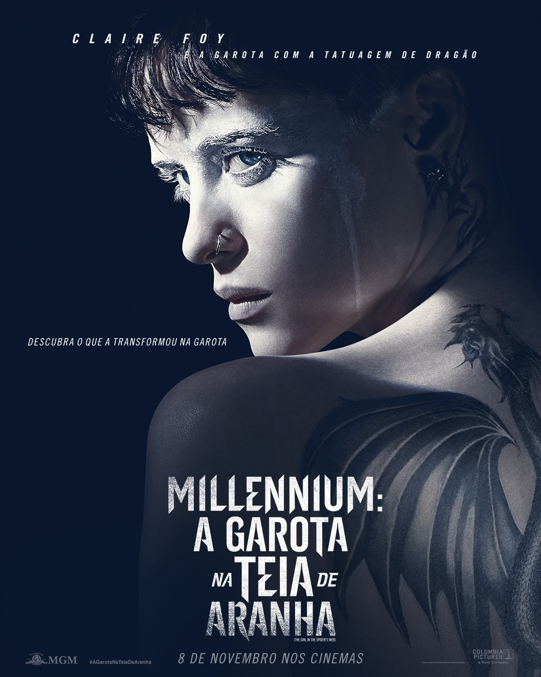 Millenium: A Garota Na Teia de Aranha, com Claire Foy, tem trailer e pôster divulgados!