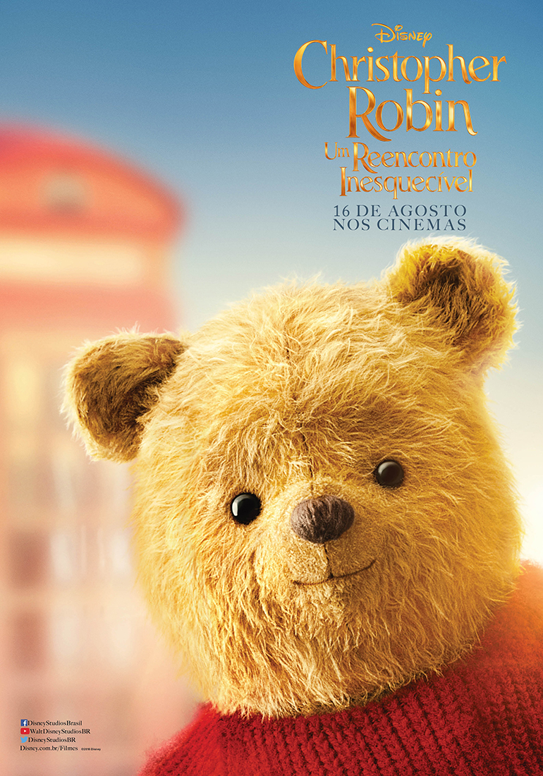 Divulgado novos pôsteres de Christopher Robin, filme live-action do Ursinho Pooh!