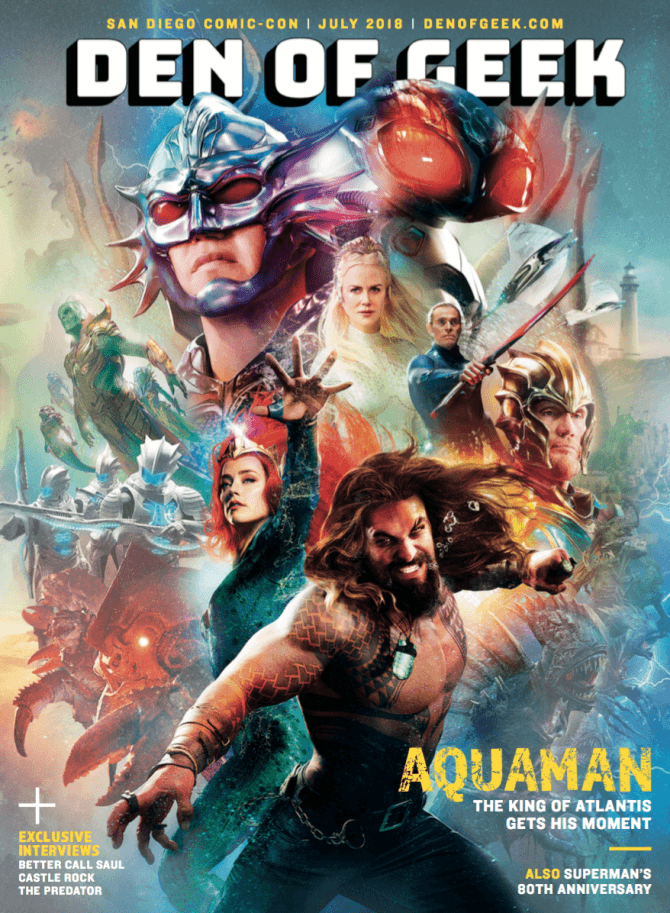 Nova capa de revista do filme do Aquaman revela mais o visual dos personagens!